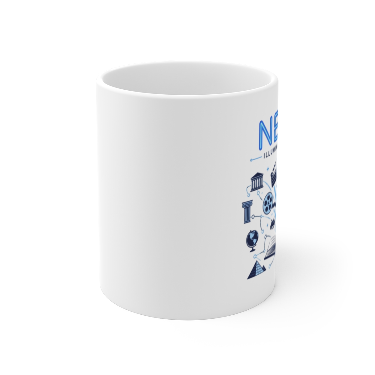 Neon "NEON Illuminating History" White Mug - Official mugs merchandise