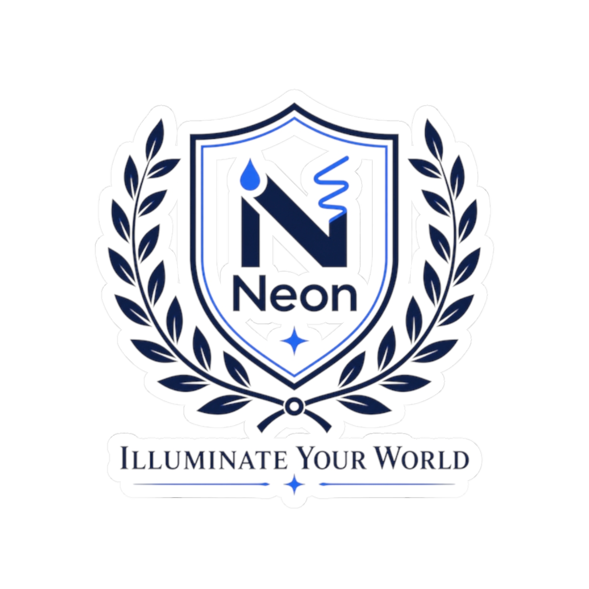 Neon "Illuminate Your World" Sticker - Official stickers merchandise
