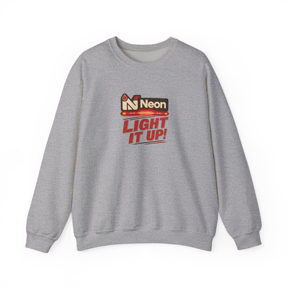 Neon "Light It Up!" Crewneck - Official sweatshirts merchandise