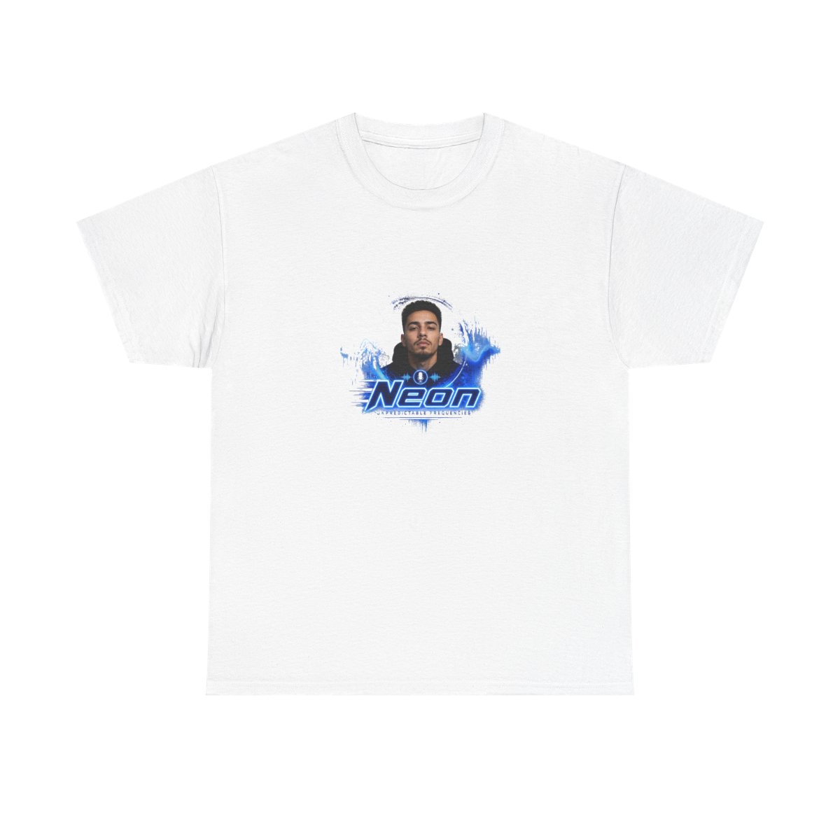 Neon " in bold futuristic font at the center. " Unisex Tee - Official t-shirts merchandise