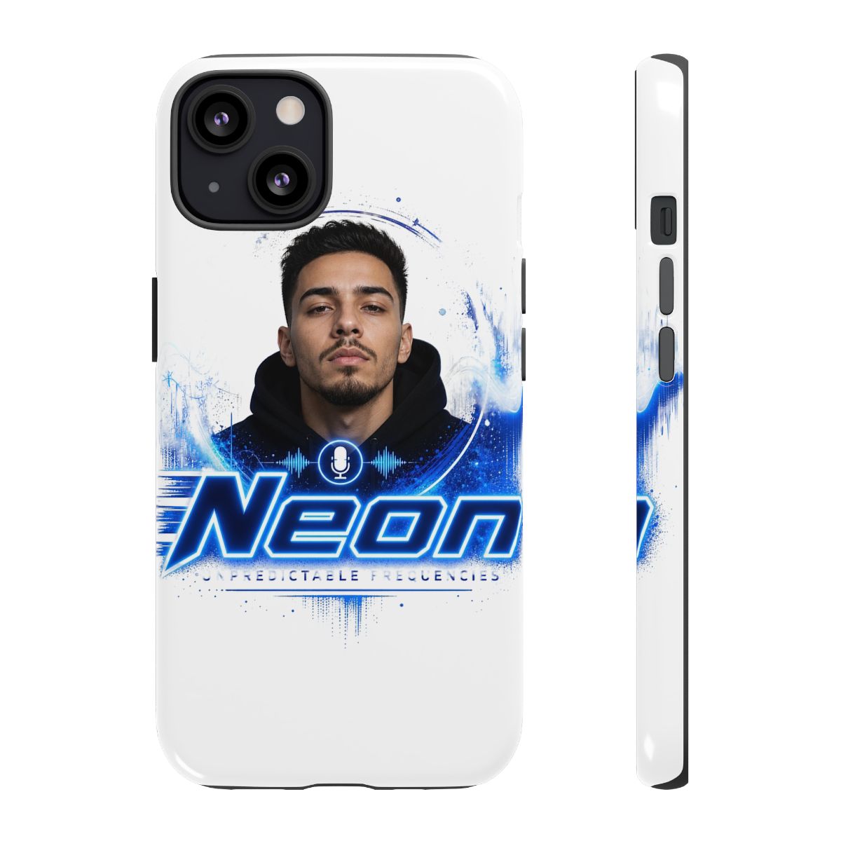 Neon " in bold futuristic font at the center. " Phone Case - Official phone-cases merchandise
